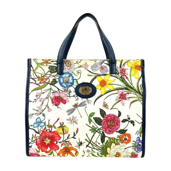 Gucci Flora Canvas Two-Way Bag - Picture 1 of 10